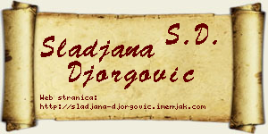 Slađana Đorgović vizit kartica